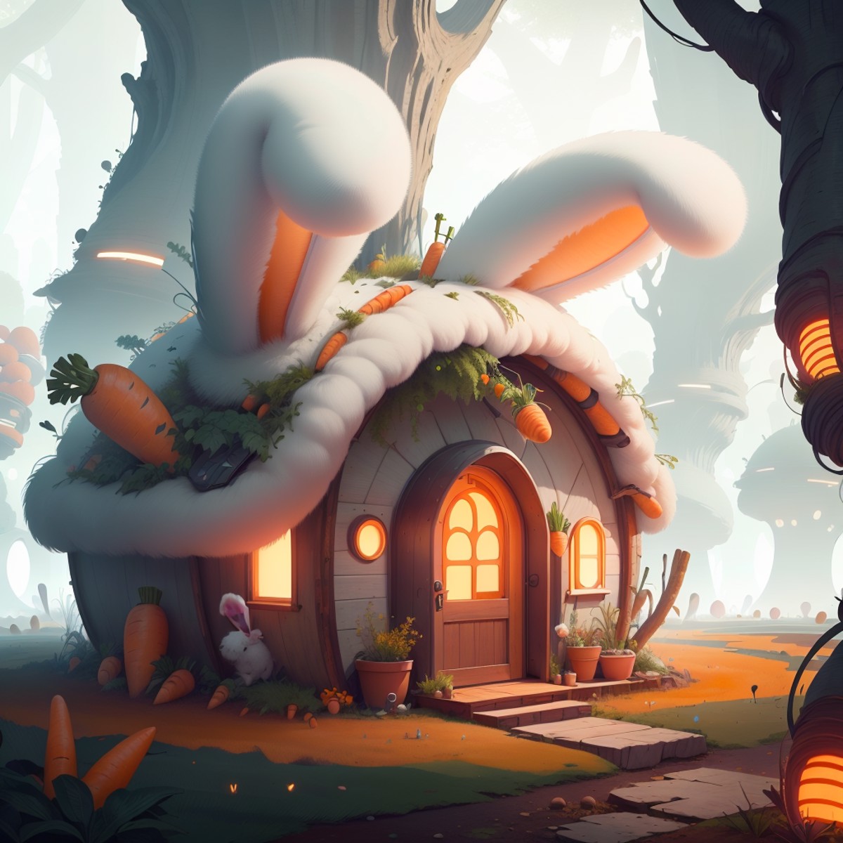 10565-285134877-,bunnytech , fluffy , carrots, scifi, _small hut in the forest.png